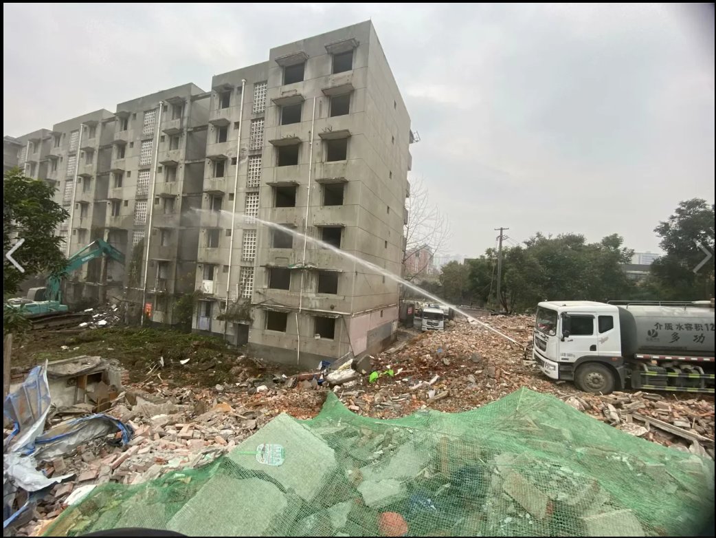 成都车站扩能改造站前一阶段站改拆除工程施工实景