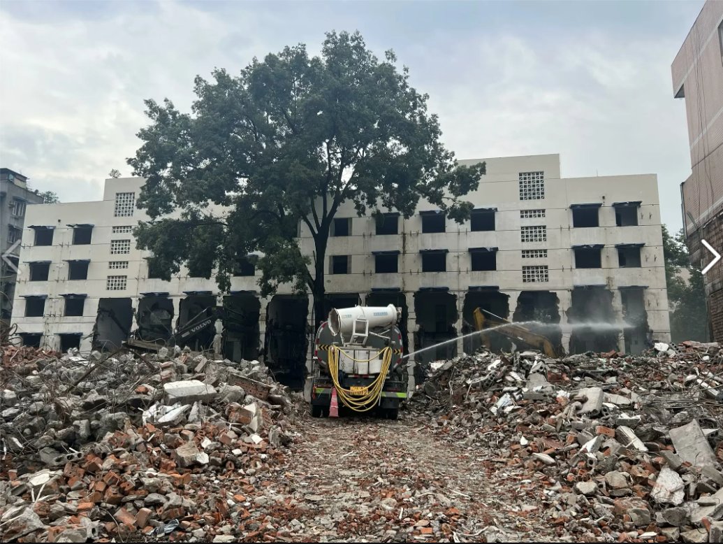 西昌市长城机械厂（长安机械厂）地面附着物拆除工程施工实景